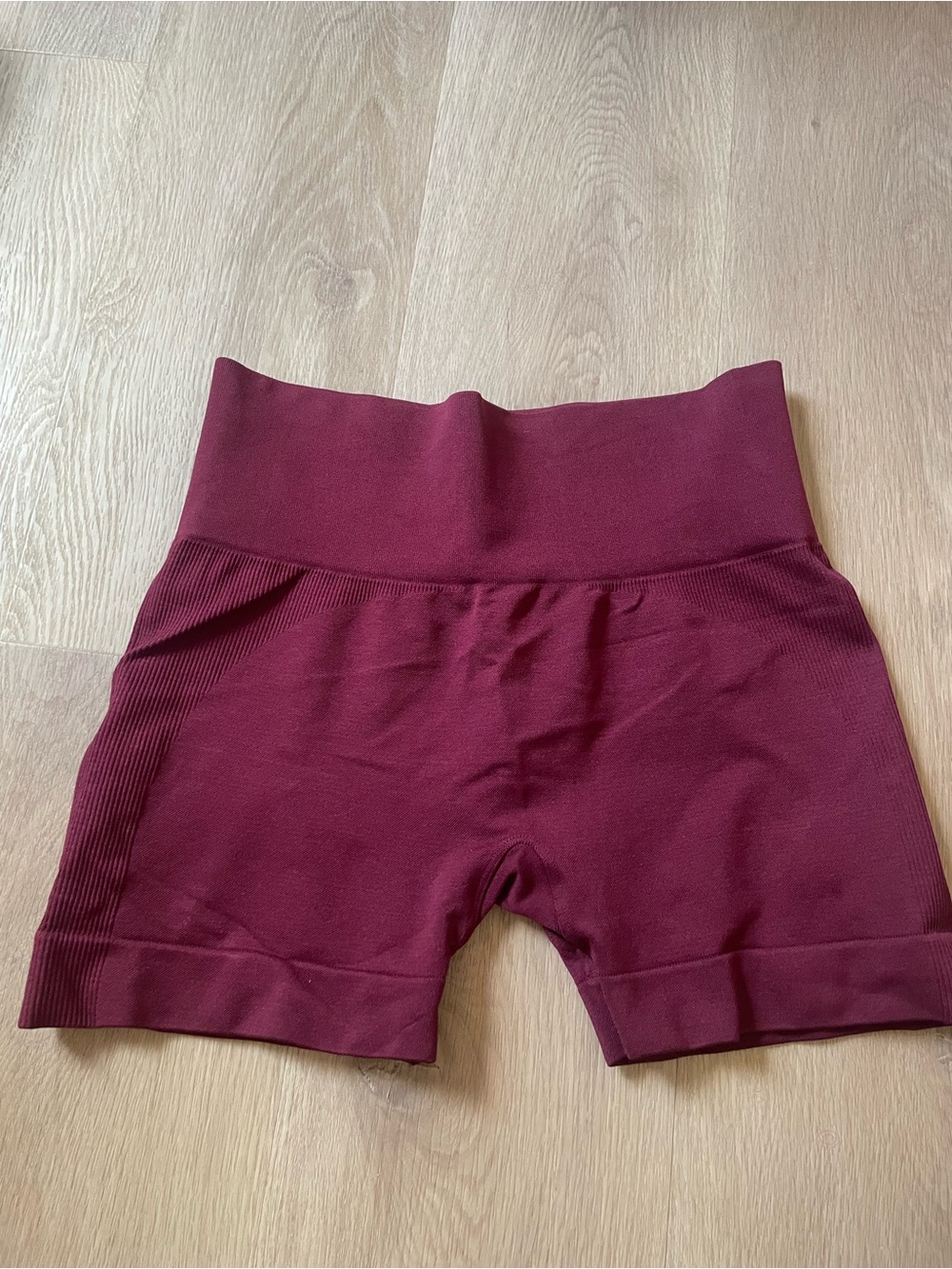 SET Active High-Waist Seamless Wine Bike Shorts